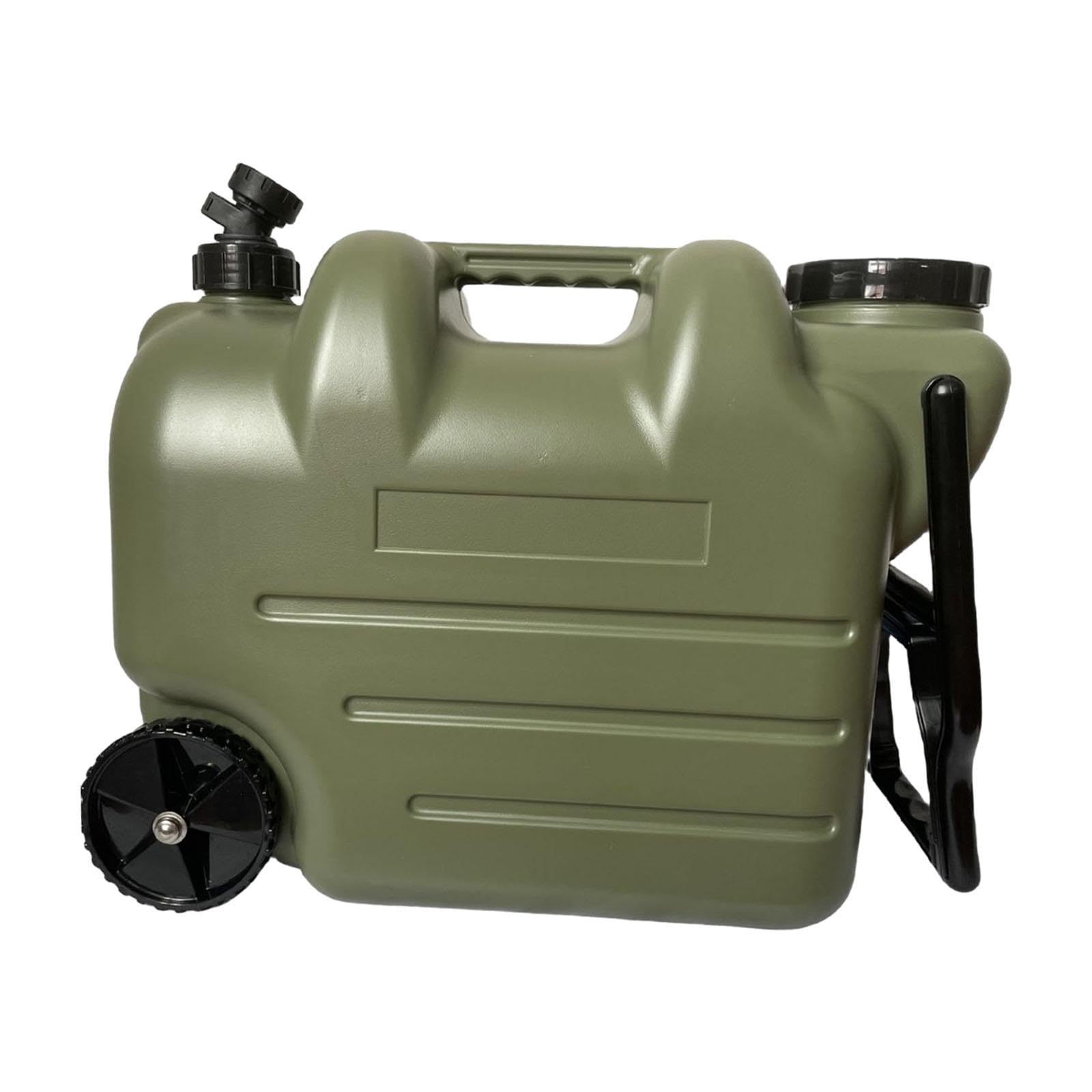 Bidón de Agua para Actividades al Aire Libre, dispensador de líquidos, con asa y Cubo, Ideal para Barbacoa y Senderismo