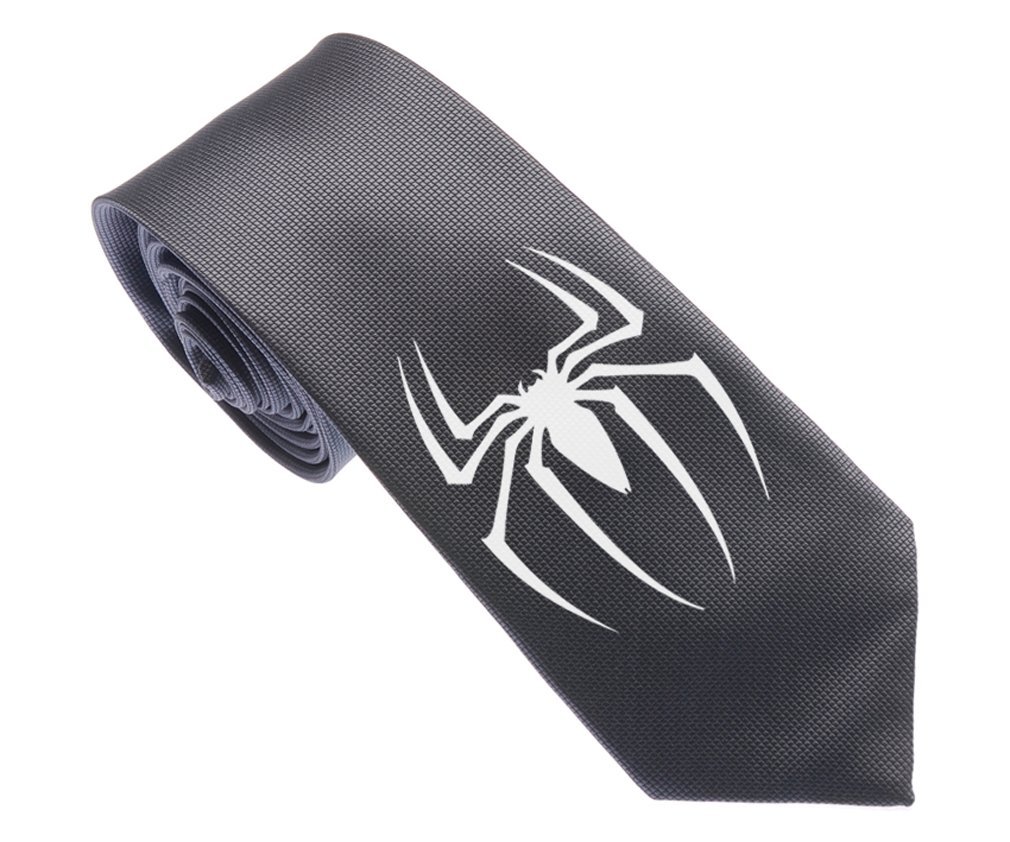 Uyoung Cool Spider Pattern Multi-colored Men's Woven 2.5" Skinny Tie