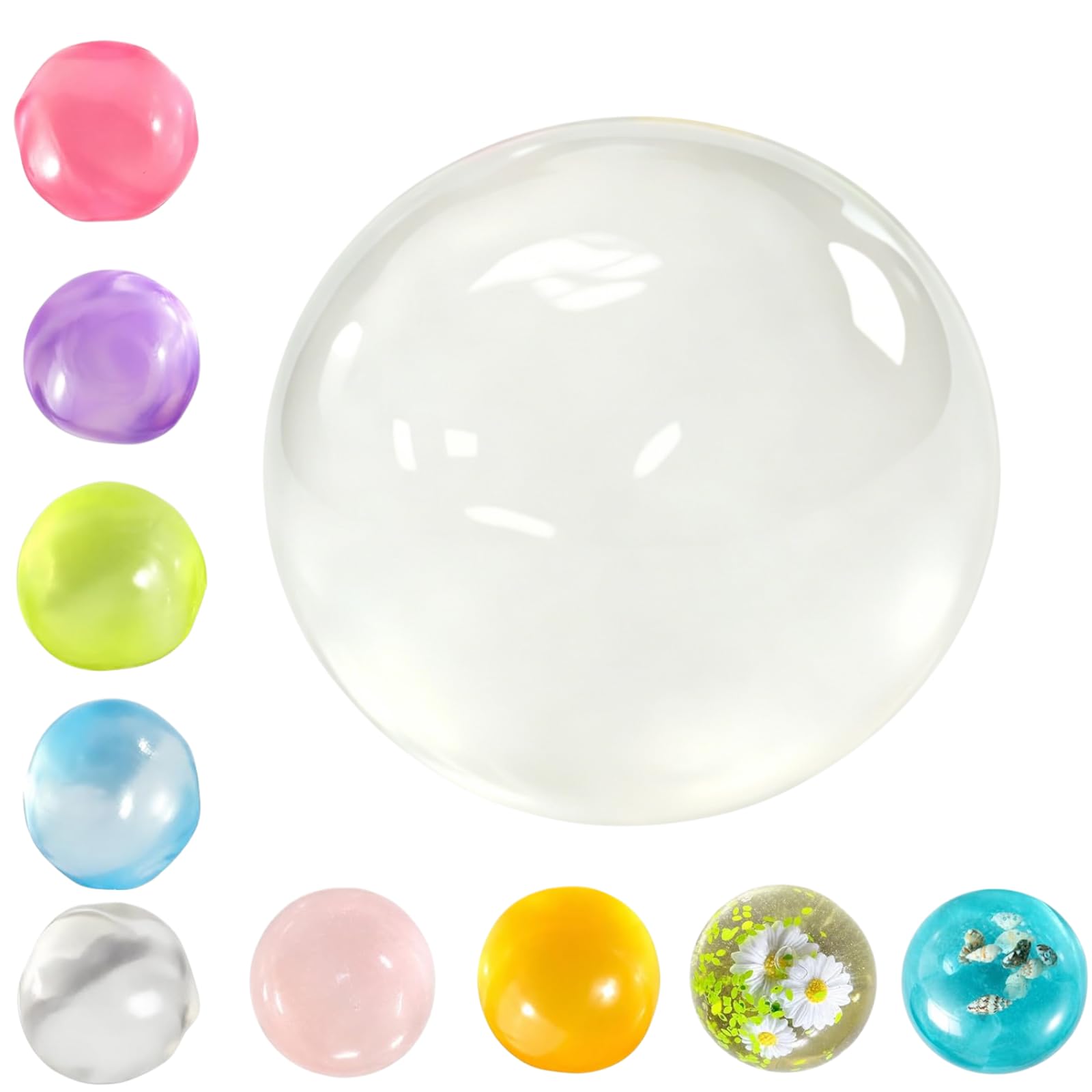 Coconut Oil Squishy, Coconut Oil Stress Ball – Super Soft,Shapeable No Rebound Stress Relief Ball,Reusable,Easy to Clean, Washable,Fun Anxiety Gift for Adults & Kids (6cm*6cm)