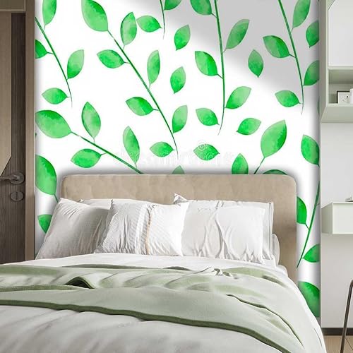 Miniatura 2 de Contact Wallpaper Peel and Stick Green Papel Tapiz Leaf Fresh Plant Laundry Room Easy to Install (W) 31.5" X(H) 24"