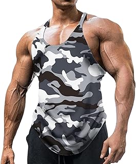Camiseta sin mangas para hombre, camuflaje, militar, ligera, para entrenamiento, correr, caza, para hombre