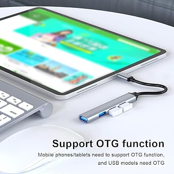 Coverzone USB Multiplier Adapter USB 3.0 Multi-Port Distributor Travel Dock Laptop PC Notebook Computer Adapter C809 Suitable for Home Office Use