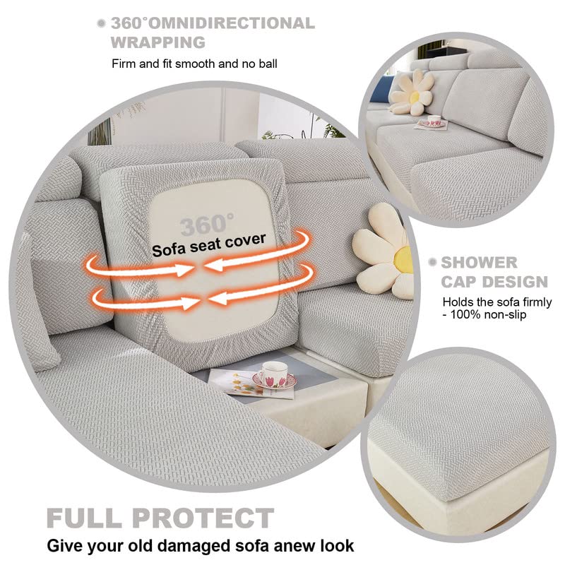 MINGPINHUIUS Sofa Seat, Cushion Cover, Stretch Sofa Cover, Universal Elastic Sofa Seat Cover - Image 4
