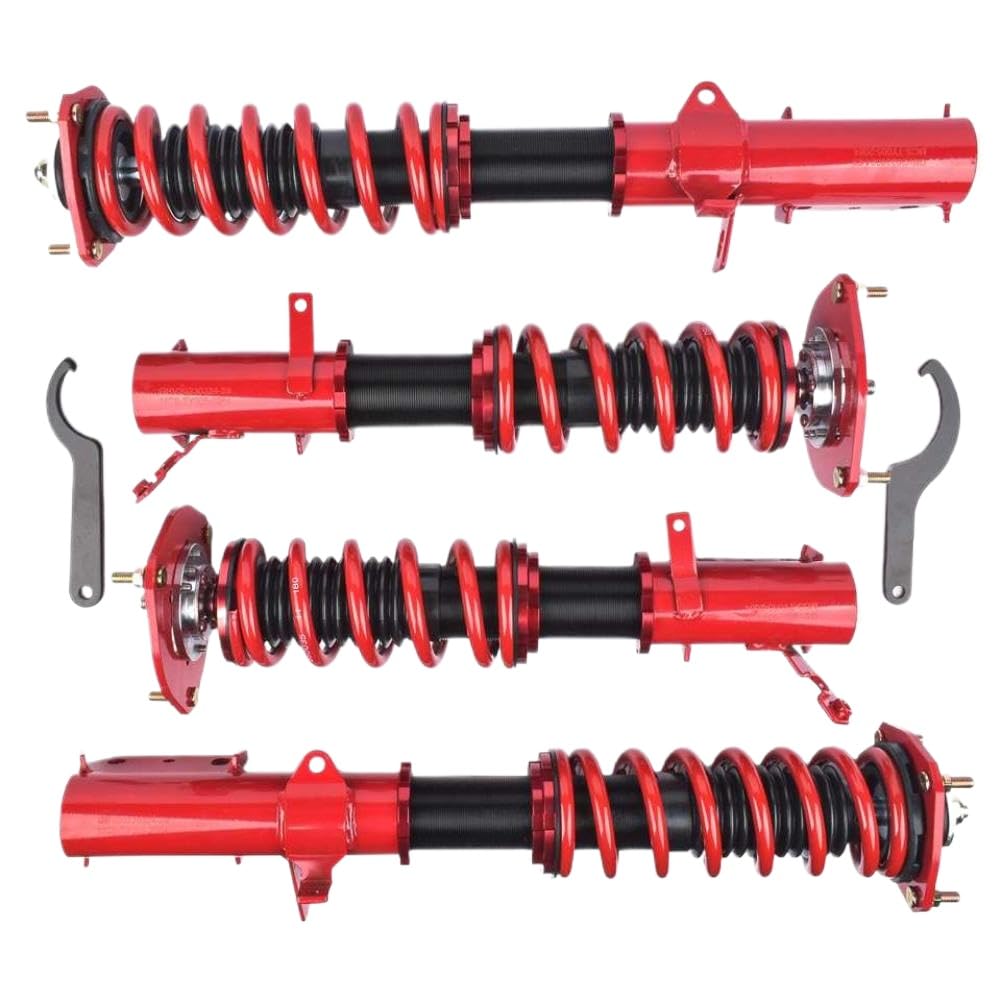 Kit molla coilover e ammortizzatore da 4 pezzi compatibile con AE92 AE111 1988-1999 anteriore e posteriore