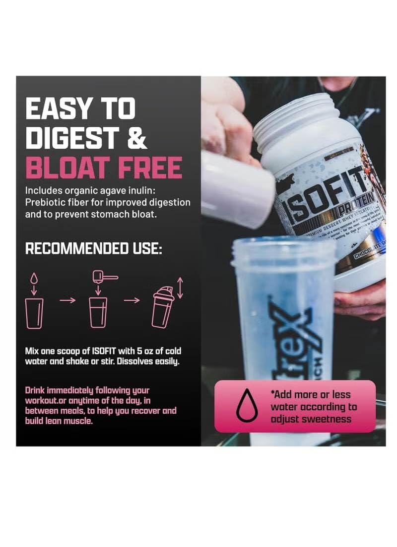 Nutrex Research IsoFit Whey Protein Powder Instantized 100% Whey Protein Isolate (70 Servings, Strawberries & Cream) — Amazon image 4