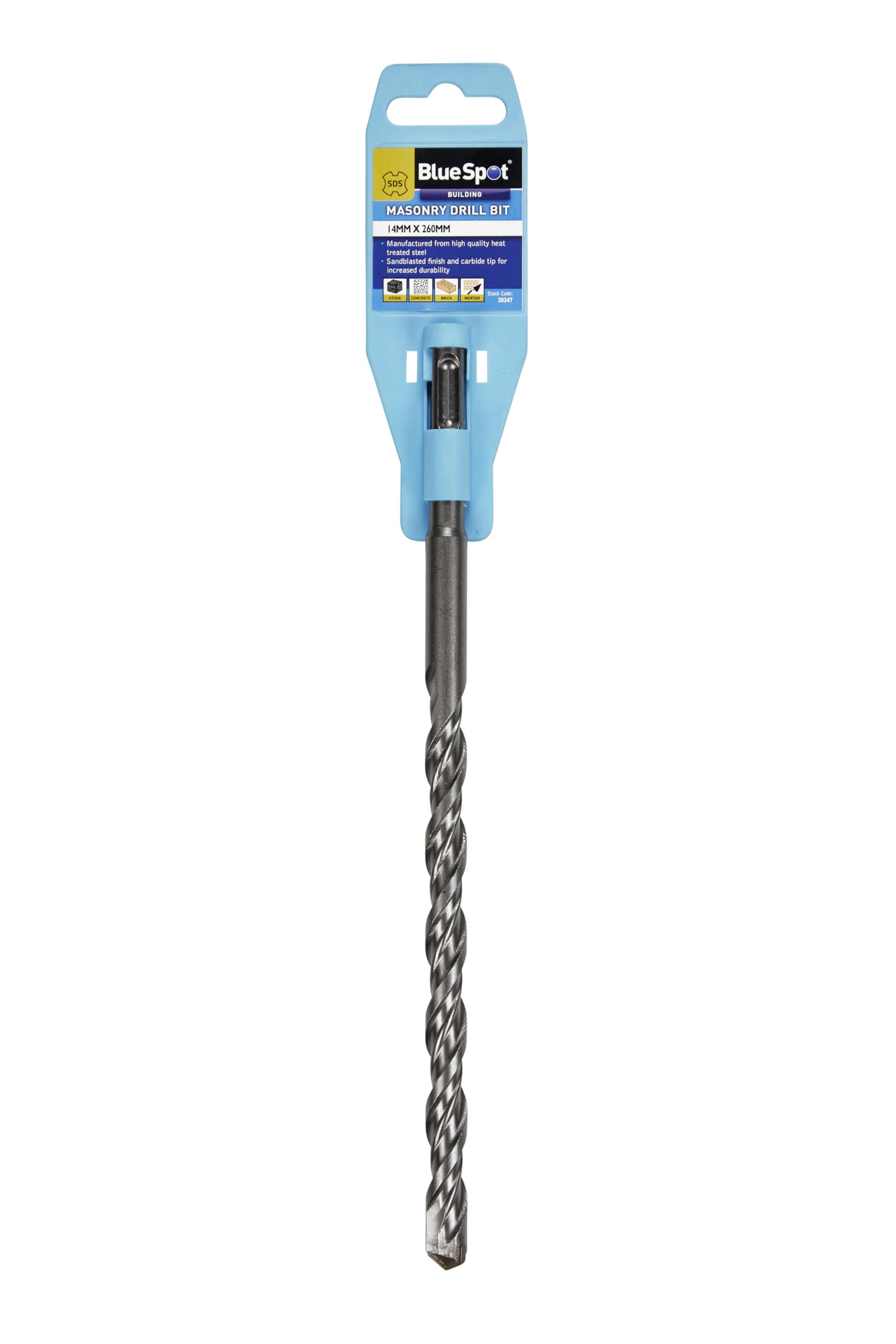 Blue Spot Tools 20247 SDS Masonry Drill Bit (14MM x 260MM), Silver