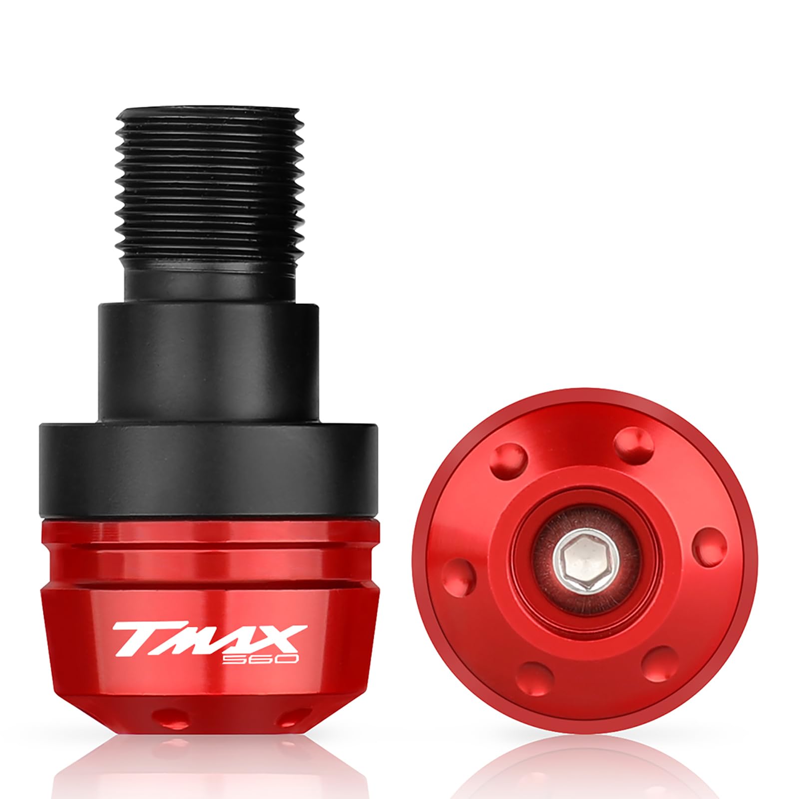 Topes de Manillar Moto Manillar Topes Perillas Aluminio,Deslizador antivibración para TMAX560 T-MAX 560 2022 2023 2024
