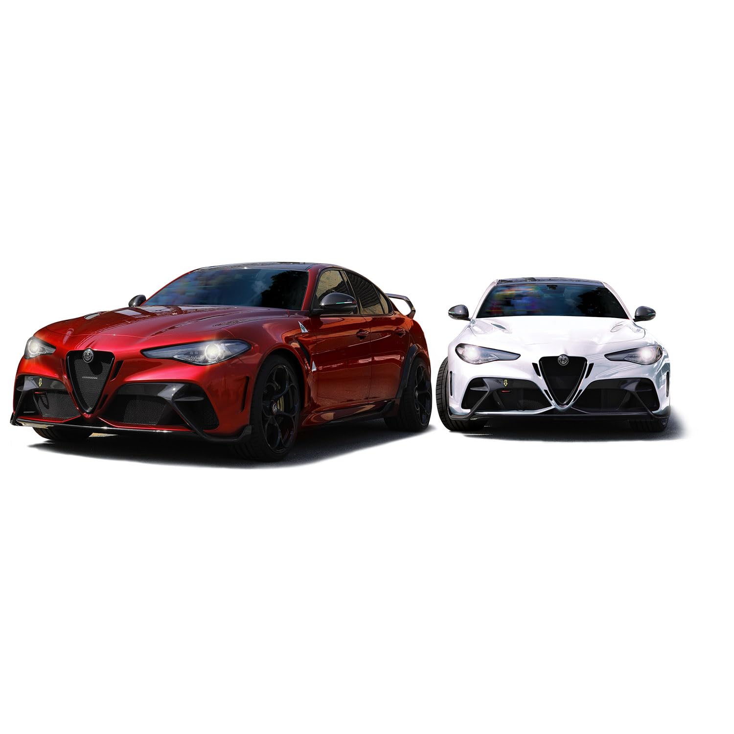 Miniature Polistil Dromo Alfa Romeo Giulia TZ Rouge Incomplète