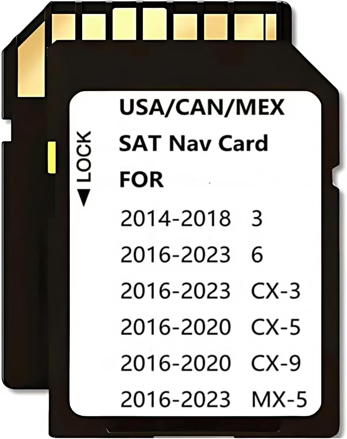 2025 2026 Latest Navigation Memory Card GPS Map Compatible with Maz*da 3(2025 2026),Cx-30(2025 2026),Cx50(2025 2026),CX-50 Hybrid(2025 2026),Cx70(2025 2026),MX-5(2024-2026)