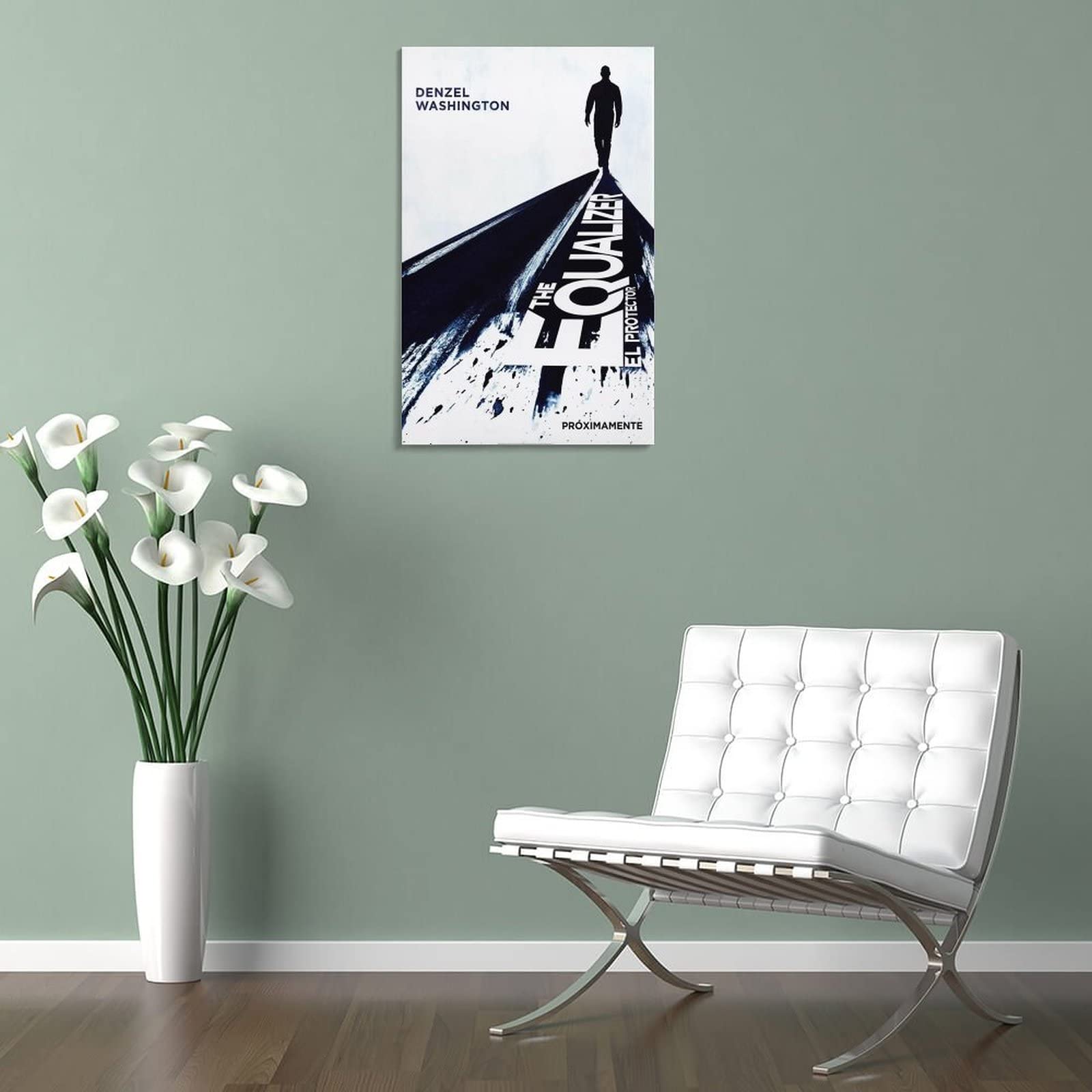 Poster su tela con stampa artistica da parete, con film d'azione The Equalizer, moderno, per camera da letto, 50 x 75 cm