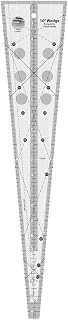 Creative Grids 10 Degree Wedge Quilt Ruler – CGRCP1 – Made in USA, 4-1/2in x 21in, Non-Slip Grip Acrylic Quilting, Sewing, Crafting, Patchwork Ruler & Template
