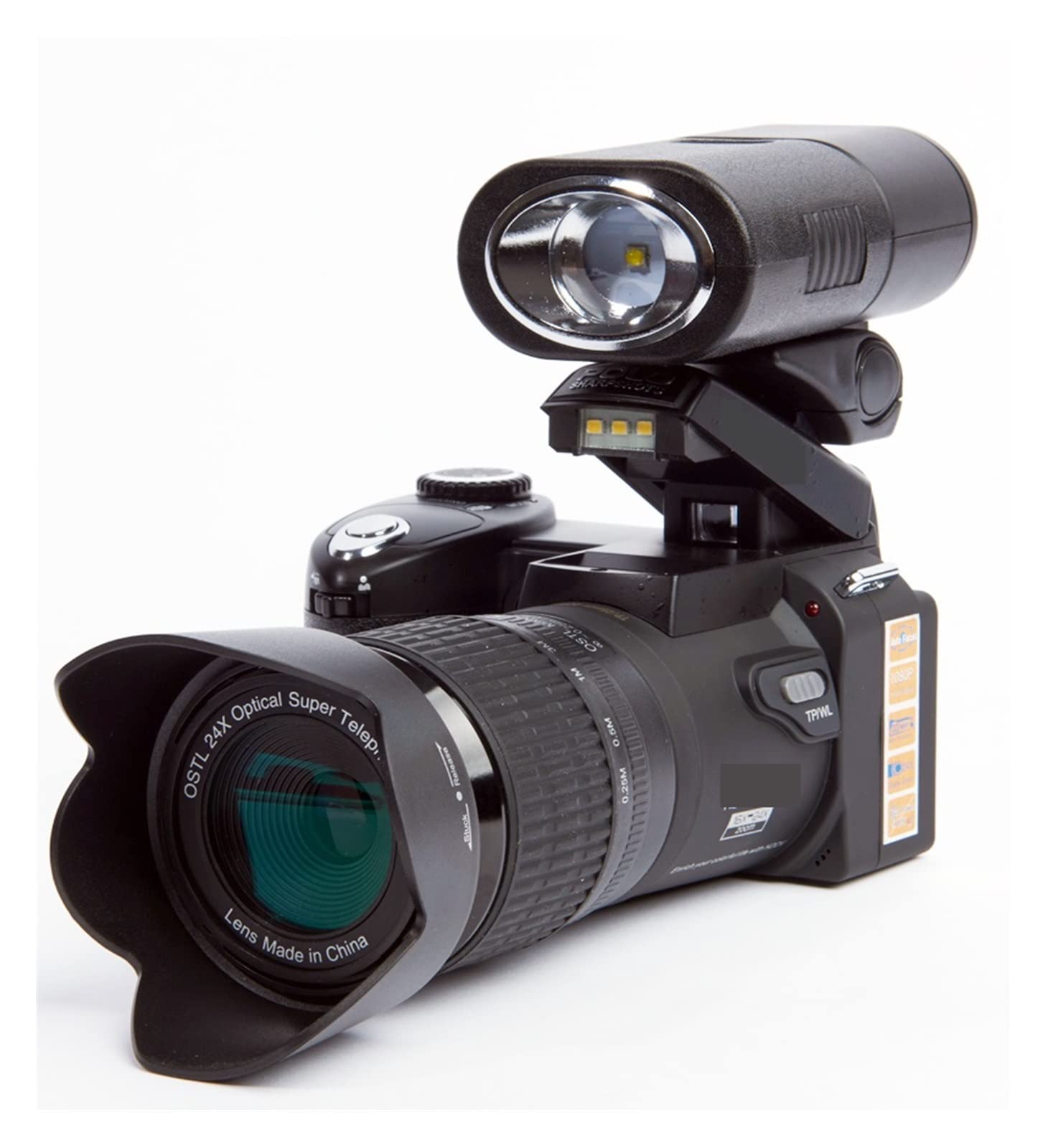 CVFRDD 24X Optical Zoom Professional Digital Cameras For Photography Auto Focus 33MP Photo 1080P HD Video Camcorder 3 Lens Kit(64G SD Card,With Flashlight)