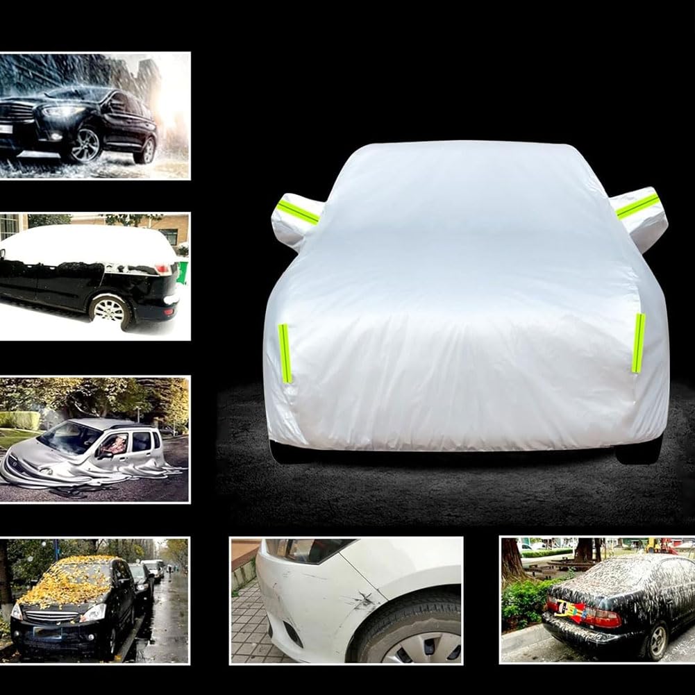 Telo Copriauto Impermeabile per Jeep Renegade 2015-2021, Copertura Auto Completo Esterno Anti Polvere Neve Sole, Coprigarage Copri Auto Anti-UV,D/Black