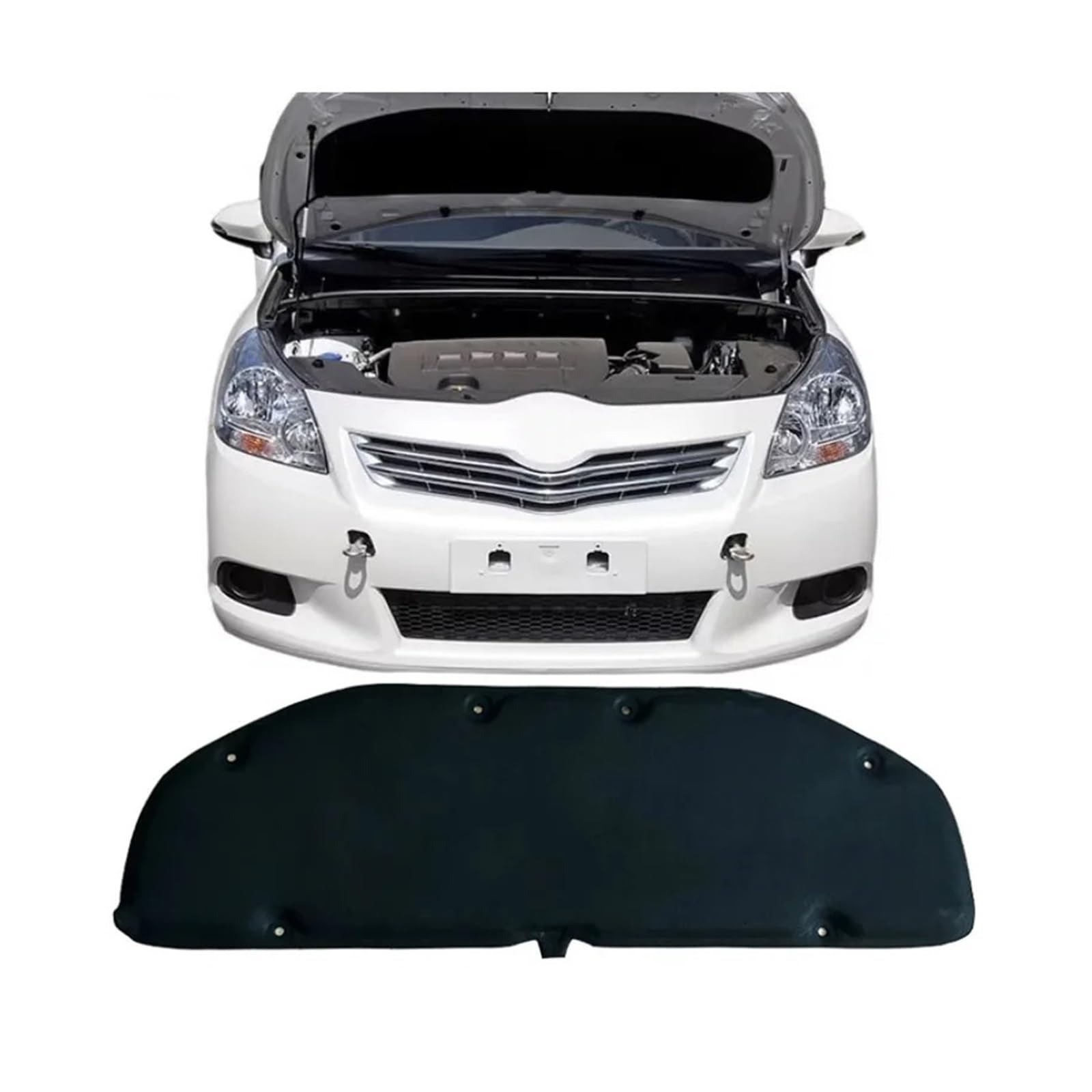 Compatible for Toyota Verso EZ AR20 2009-2018 CHR C-HR IZOA 2018-2021 Car Heat Sound Insulation Cotton Front Hood Engine Firewall