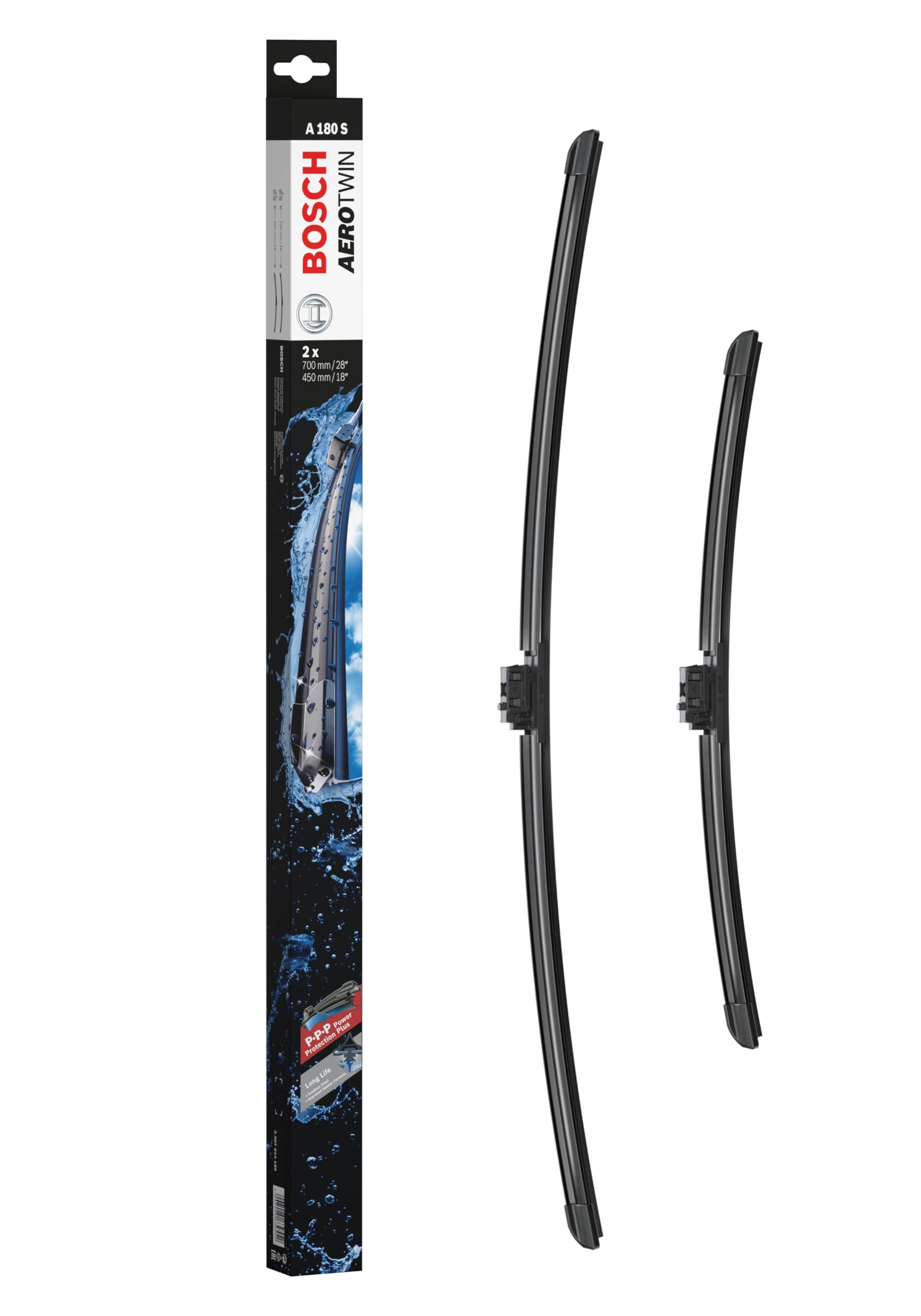 2x Bosch AeroTwin Retrofit Front Windscreen Wiper Blade 70/45cm OEM for Mercedes