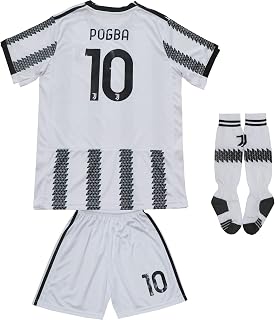 LULIDI 2022/2023 Juve Home #10 Paul Pogba Football Soccer Kids Jersey Shorts Socks Set Youth Sizes