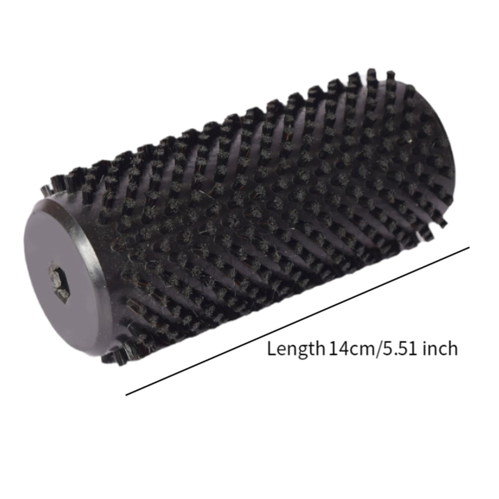 Menolana Interchangeable Ski Brush Snowboard Caring Maintaining Tool 14cm Length Lightweight Portable Ski Wax Brush for Outdoor Sports, Black