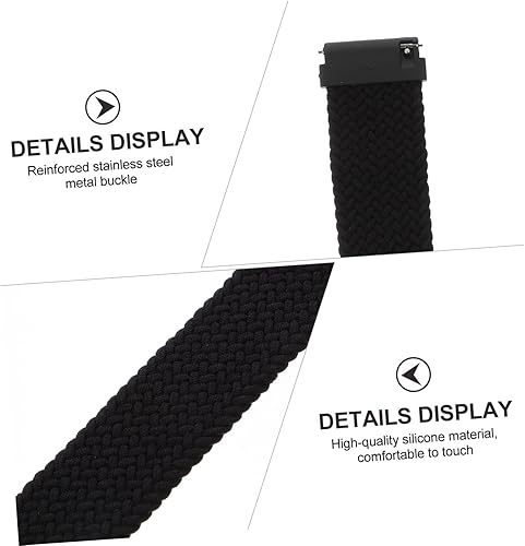 Miniatura 5 de FONDOTIN 1 correa de nailon tejida para hombre, correa de reloj trenzada de repuesto, correa de reloj con estilo