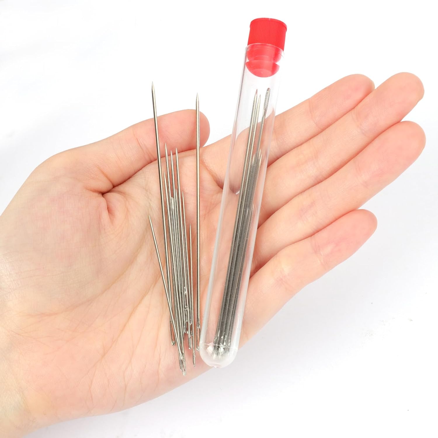 37PCS Sewing Tool Set with 25 Steel Needles, Seam Ripper, Needle Threaders, Threads, Thimbles, Portable Hand Sewing Repair Tools for Embroidery, Crafting & Beginners - Image 3