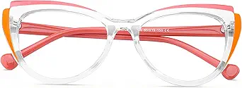 Blue Blockers Glasses for Women, Bluelight Glasses with Cat Eye Frame for Style, Comfort, Eye Strain Relief