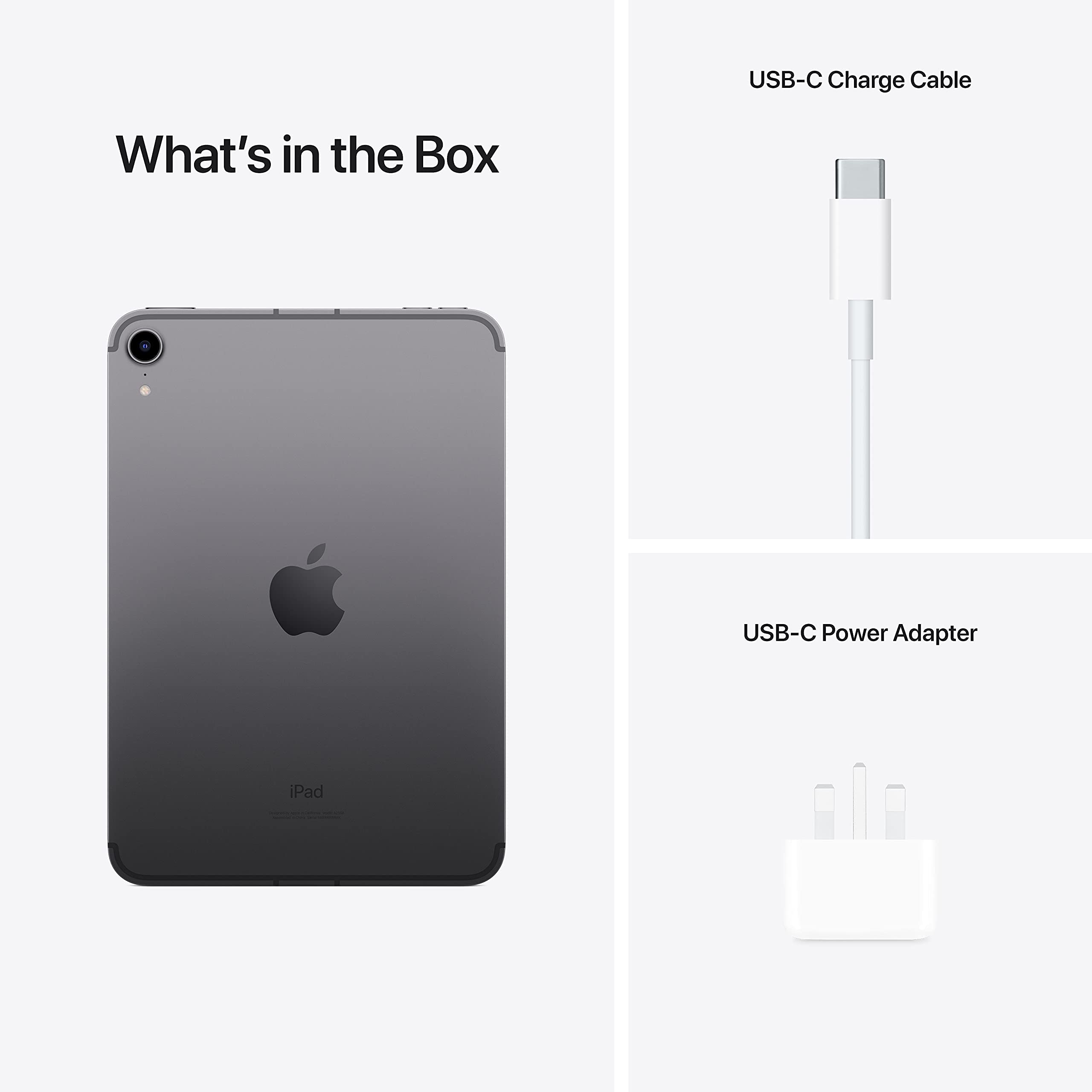 Apple iPad Mini 2021 8,3" Wi-Fi + Cellulaire 64 Go Gris Sidéral Reconditionné