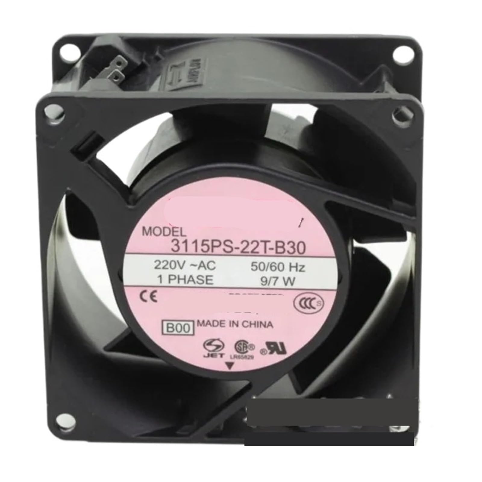 YMUGUEGH AC Fan 8038 80mm 3115PS-22T-B30 80x80x38mm 230V AC Cooling Fan 9/7W