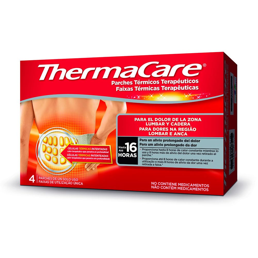 Thermacare Therapeutic Pain Patch for Lumbar and Cader 4 unidades