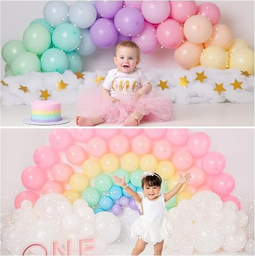 Miniatura 8 de BBeitoo 100 globos metálicos de colores surtidos de 5 pulgadas, multicolor, cromados, metálicos, globos de helio, globos de látex metálicos, globos