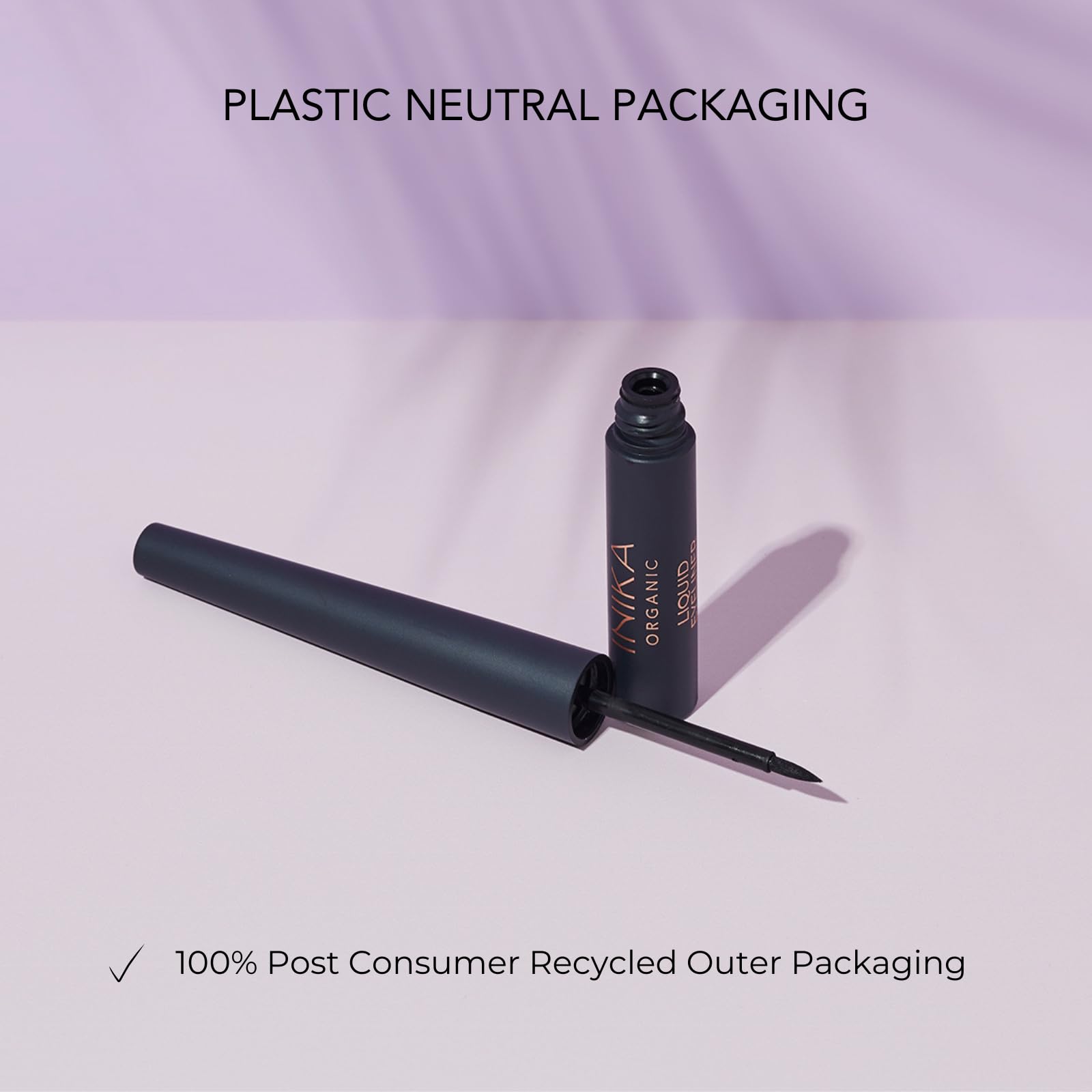 INIKA - Eyeliner Liquido Biologico | Vegano, Bellezza Non Tossica (Nero)