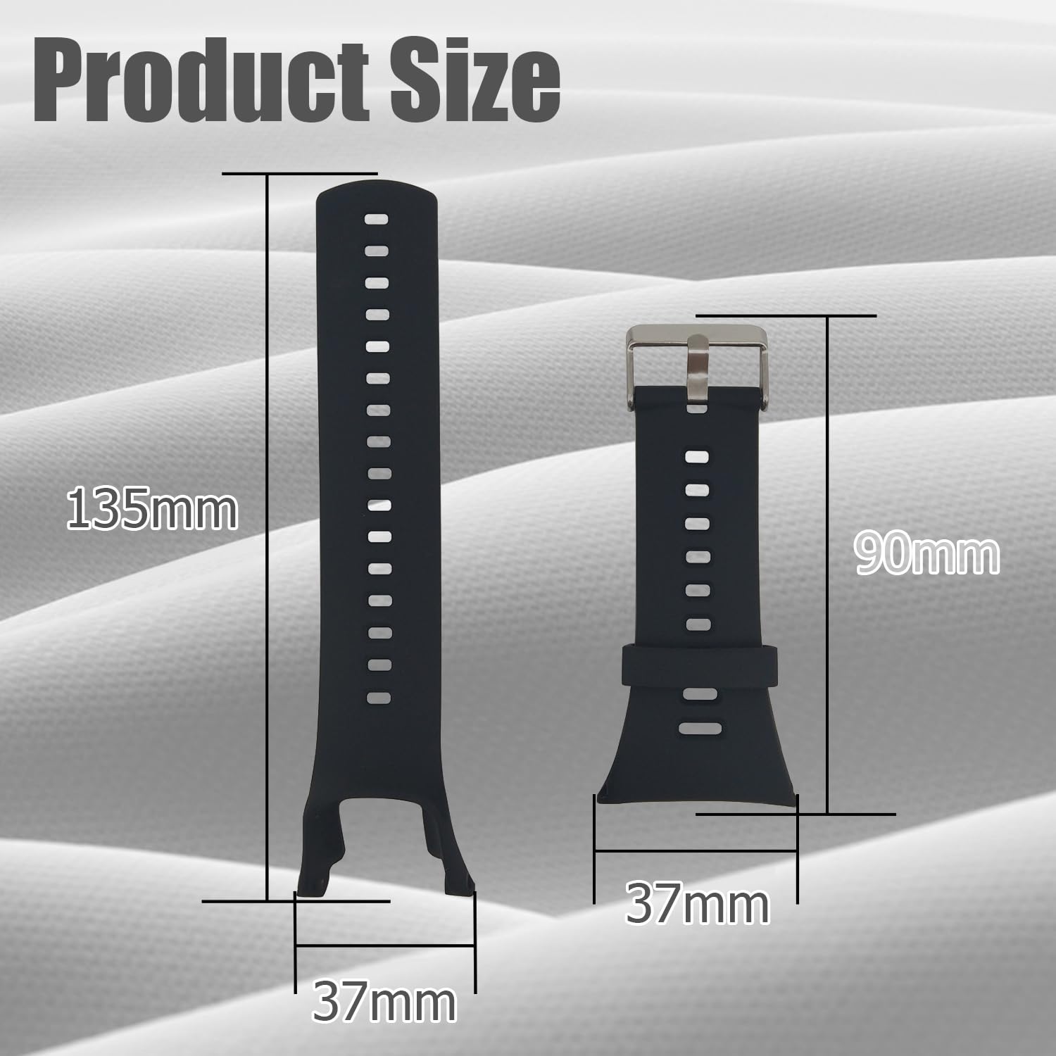 INF Replacement Strap for Suunto Ambit 1/2/3 Smartwatch, TPU Waterproof Sport Watchband with Installation Tool - Image 4