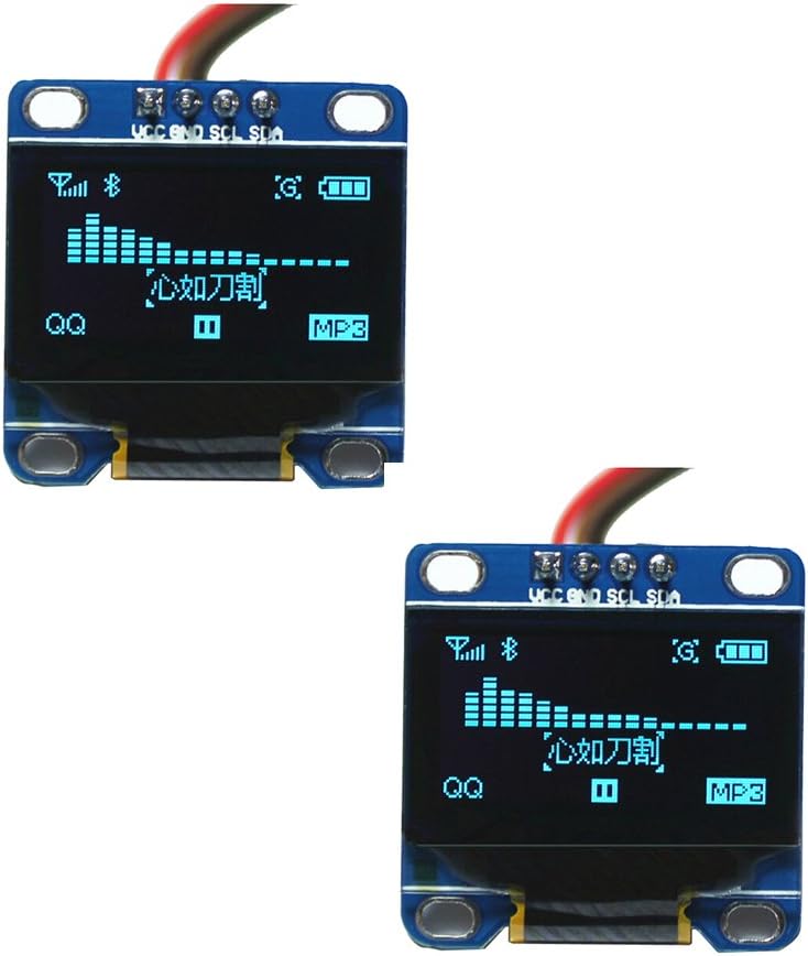 2Pcs 0.96" OLED Module Blue