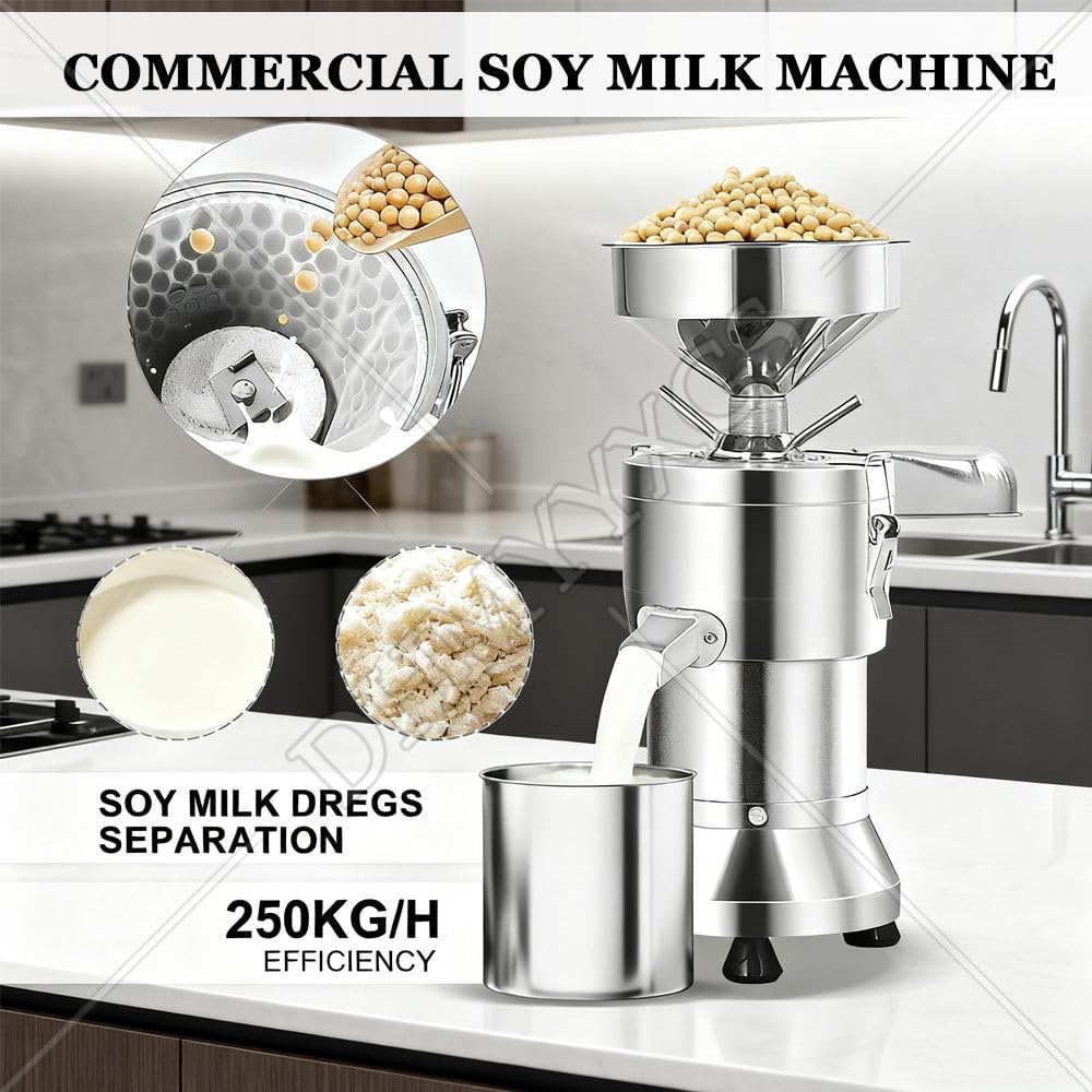 Komercyjna maszyna do produkcji mleka sojowego, duży młynek do mleka sojowego ze stali nierdzewnej, automatyczna maszyna do produkcji mleka orzechowego 25 kg/h