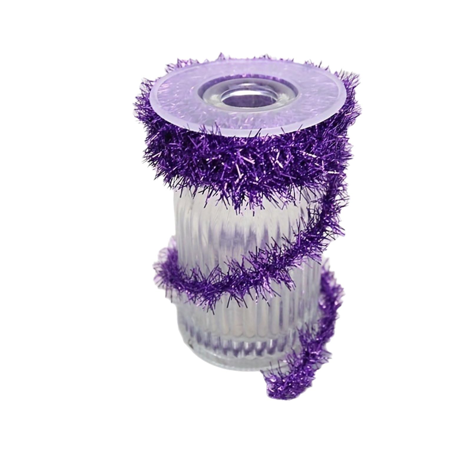 Tsophreniq 1.5/2.8m Colorful Wire Garlands Tinsel Hangings Rattans Ribbon Tree Ornament Christmas Decors Birthday Parties Supply Wrapping Ribbon