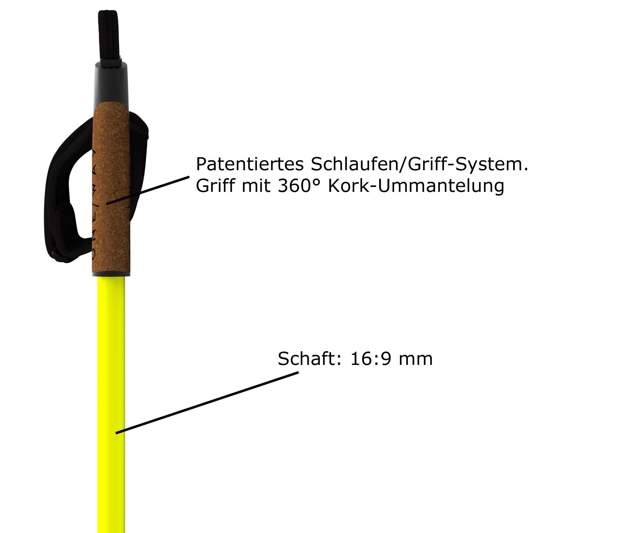 Fischer Langlauf Skistöcke OneWay Diamond Performance Langlaufstöcke 10% Carbon