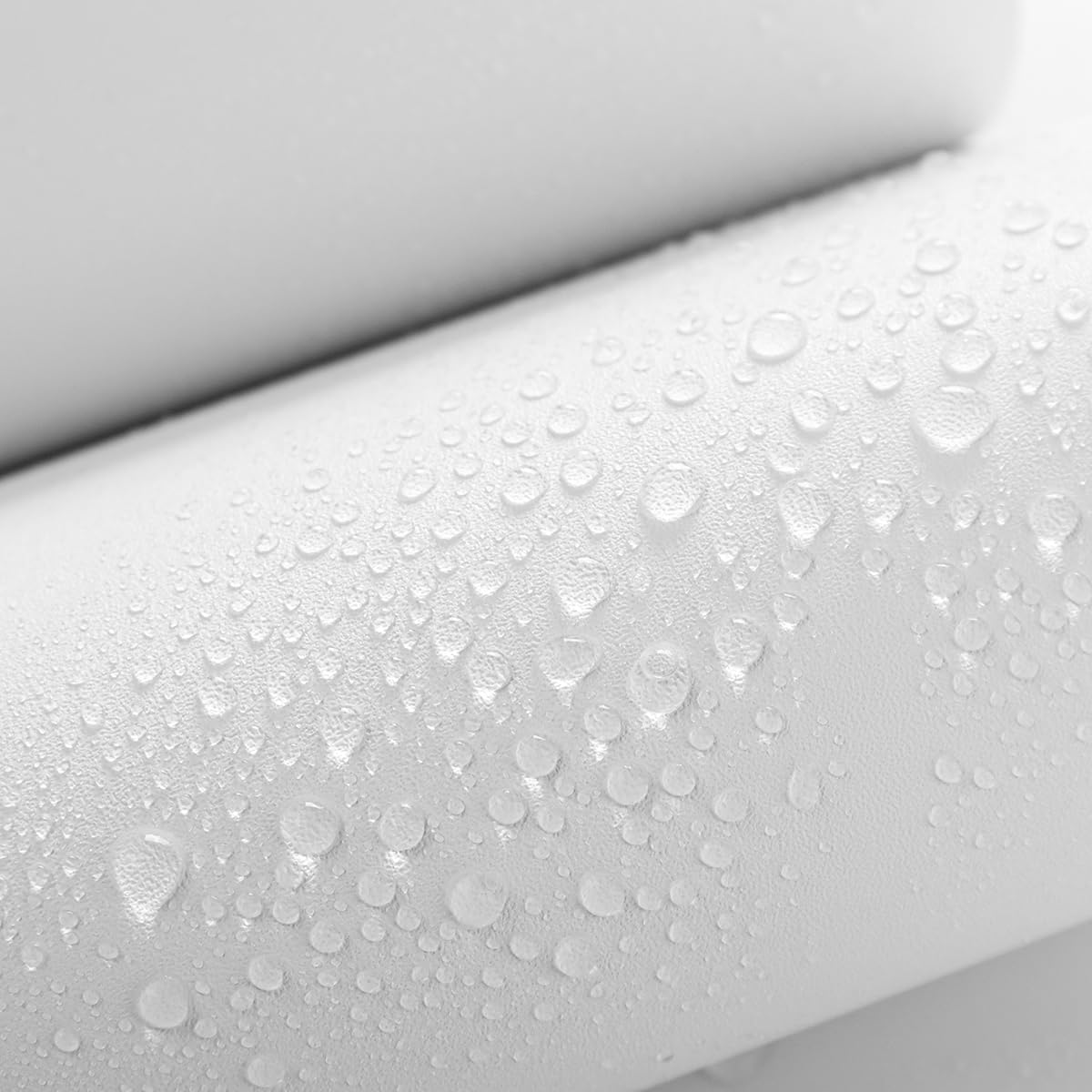 Nukofal Biały papier kontaktowy, 45 x 299 cm, biała tapeta, odklej i przyklej, matowy, jednolity papier kontaktowy, pogrubiony, wodoodporny, samoprzylepny, usuwalna tapeta do szafek, blatu