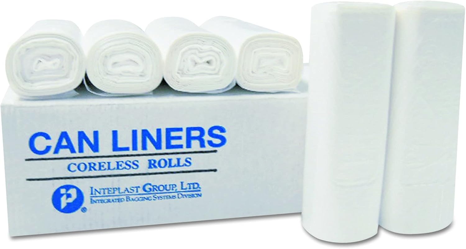 Inteplast Group IBS EC202206N 22 Length, 20 Width, 6 Micron Thickness, 7 Gallon (Two Pack of 200 Each per Pack)