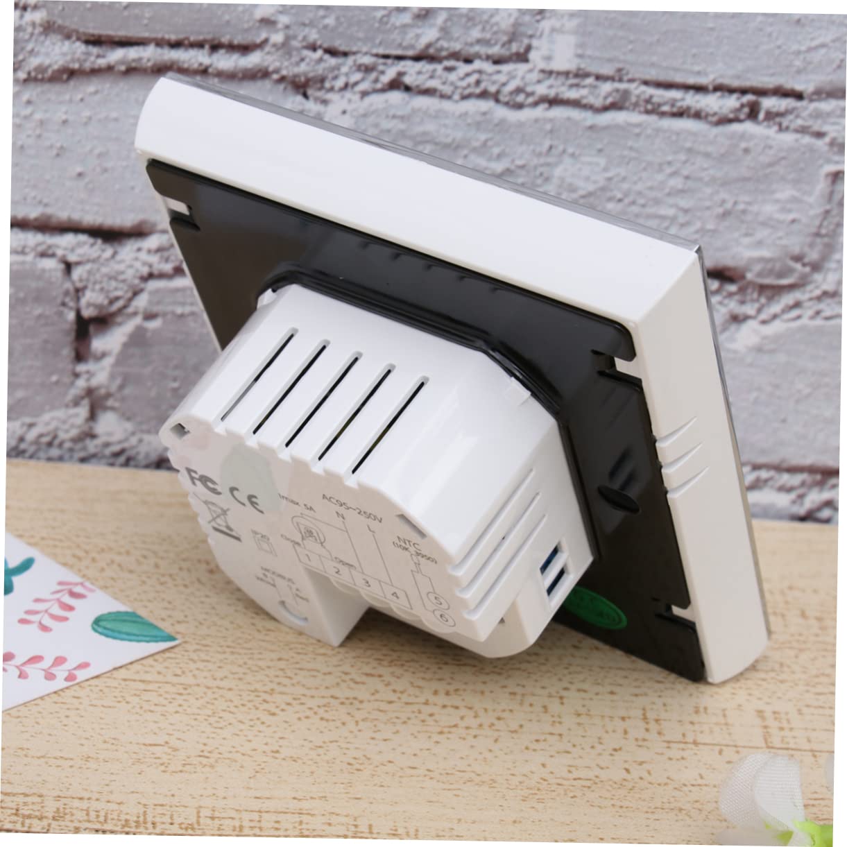 Termostato Digitale Programmabile 3a Bht-1000 per Caldaia | Bianco, Display Lcd Touch Screen, Sensore Ntc Interno ed Esterno, Confezione 1 Pezzo