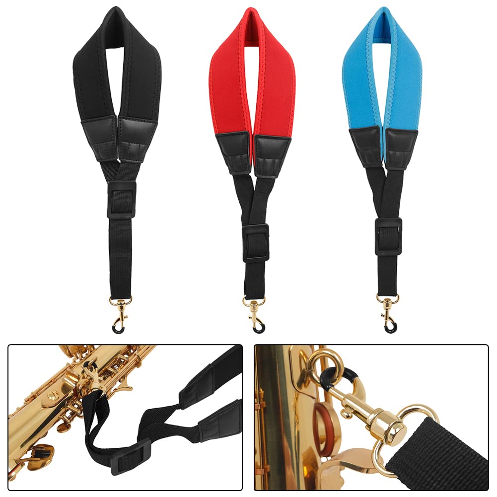 ZYWUOY Saxophone Neck Strap, Colorful Soft Padded Saxophone Neck Strap for Soprano Tenor Alto Baritone Sax - Image 2