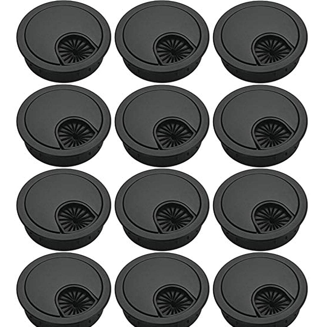 Amazon.co.jp: Wolfride 12個入り 60mm配線孔キャップ ABS樹脂