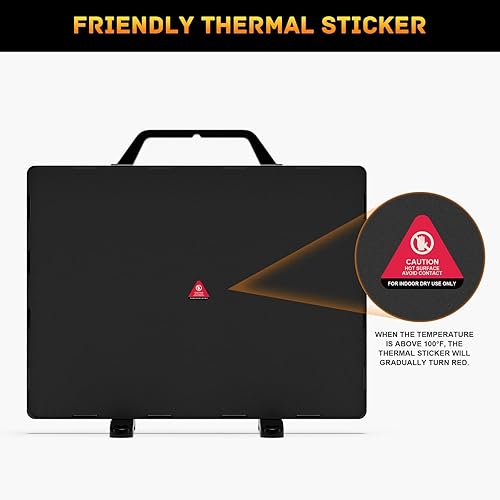 Miniatura 3 de Calentador de gallinero de 140 vatios para pollitos, gatos, perros, mascotas, animales, calentador de calor radiante con mango desmontable para