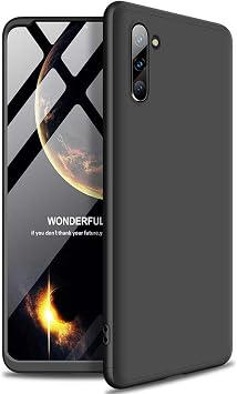 Microsonic Samsung Galaxy Note 10 i in K l f Double Dip 360 Protective Siyah [Galaxy Note 10 ile Uyumlu K l f - Siyah]