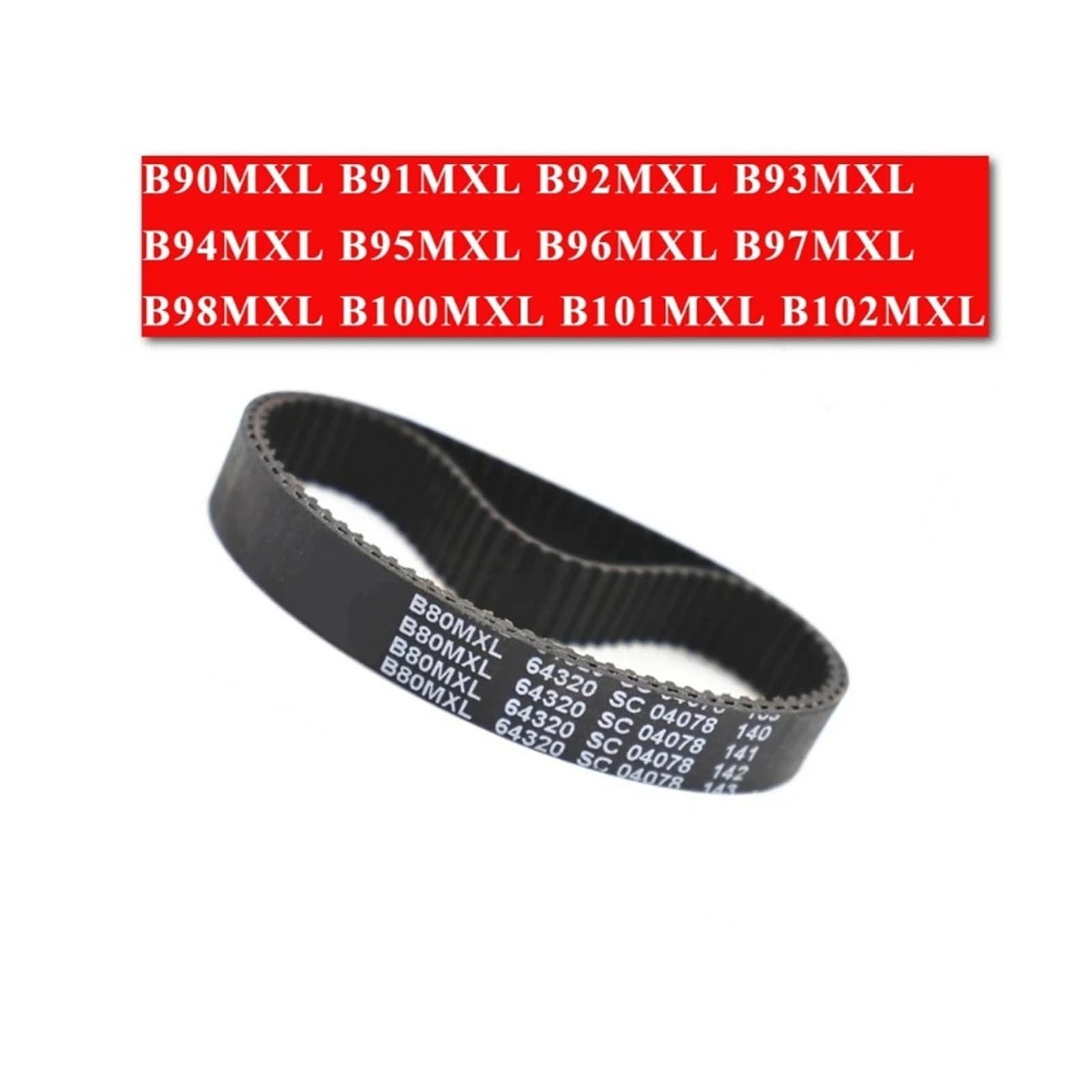 2 szt. B96MXL B97MXL B98MXL- B102MXL Narzędzia Paski rozrządu drukarki 3D | B96MXL B97MXL B98MXL B100MXL B101MXL B102MXL Narzędzia Paski rozrządu drukarki 3D(B96MXL,20mm)