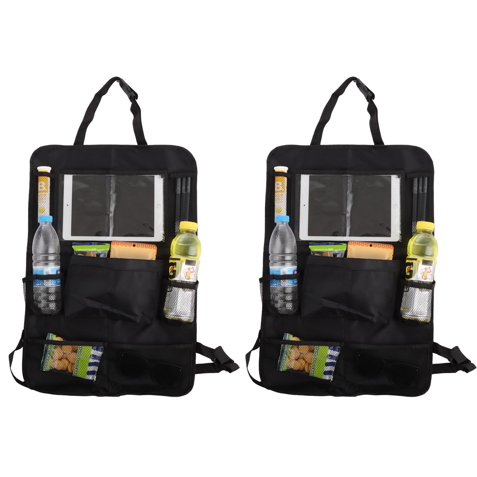 Organiseur voiture enfants et rangement jouets avec fenêtre iPad 10 pouces