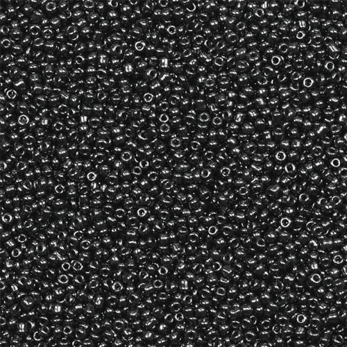 Perles de semence noires 2mm 200g 18880pcs pour bijoux DIY