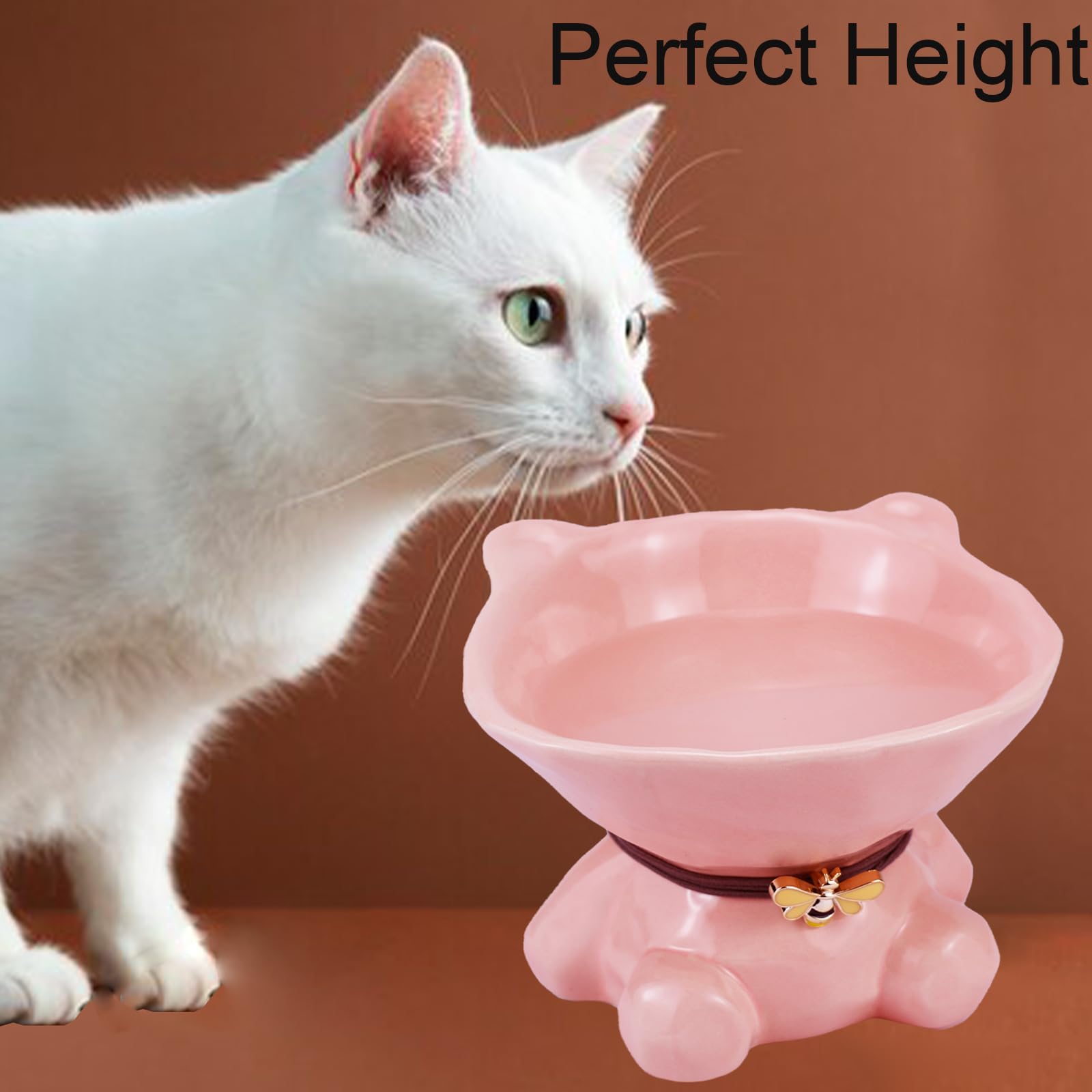 Ciotola In Ceramica Per Gatti Rialzata - Anti-Baffi, Lavabile In Lavastoviglie - Foto 12