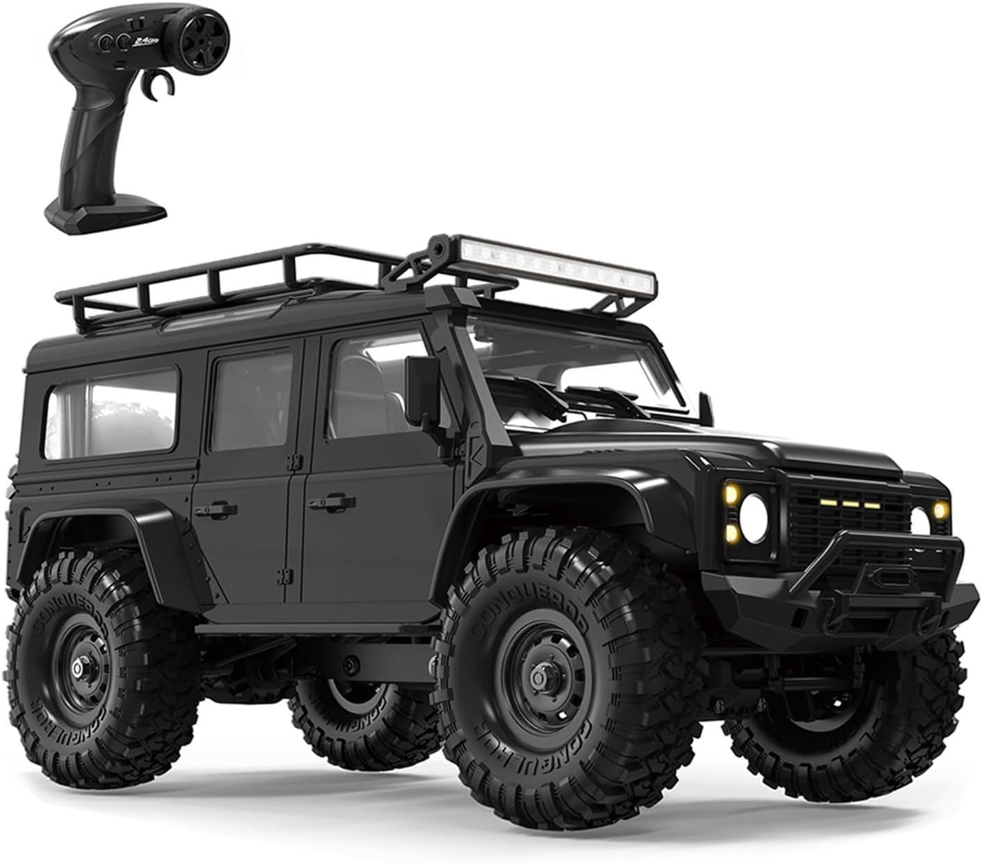 RC Off-Road Truck, RC Car, Remote Control Car, Full Proportional 1/16 2.4GHz 4WD RC Truck, 15km/h RC Climbing Car RTR for Beginners-image-31