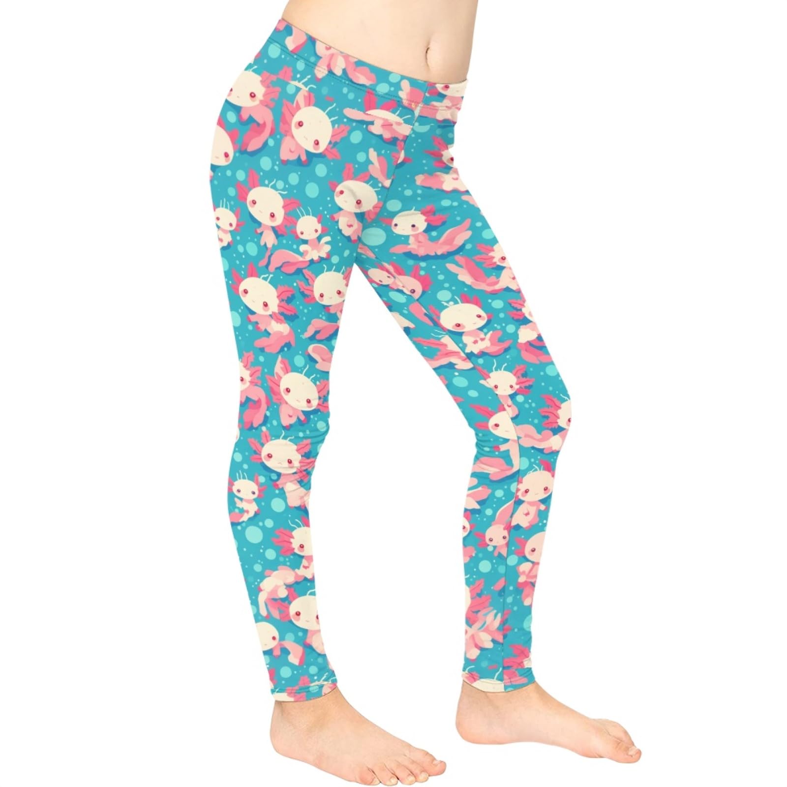 DISNIMO Leggings deportivos para niñas, para danza, entrenamiento, correr, yoga, talla 4-13