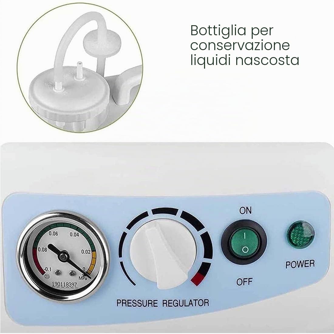 Dispositivo Di Rimozione Del Muco Di Aspirazione Automatica Dell'espettorato Elettrico Dispositivo Di Rimozione Del Muco Contenitore Di Aspirazione 1000 Ml per Casa Medica per Anziani