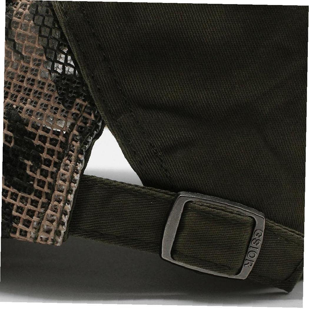 Camuflaje para Hombre Boina Gorras Ejército Verde Primavera Verano Tapa Plana Hombres Algodón Ajustable Masculino Sombrero Boina