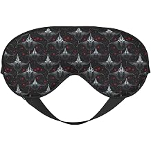 Eye Sleep Mask for Women Men - Adjustable Buckle Gothic Style Manta Ray Print Travel Eye Masks for Sleep Mask Blackout, Comfy Sleeping Blindfolds for Women Men, Funny Blindfolds for Party Games